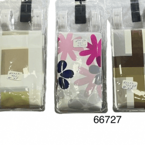 CORTINA DE BAÑO C/AROS 180X180CM