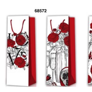 BOLSA REGALO VINO 12X36X9CM