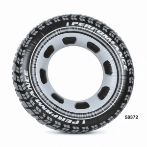 FLOTADOR REDONDO C/DISEÑO GOMA 80CM