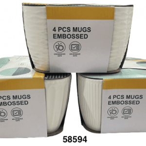 SET POZUELOS BLANCOS 7.5X10.5CM 4/1