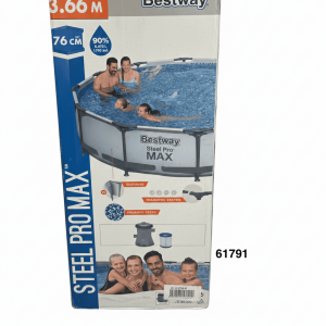 BESTWAY PISCINA C/TUBO HIERRO RECTANGULAR 305X76CM C/FILTRO