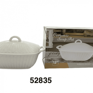 CASEROLA RECT PORCELANA C/TAPA 30X18X18.5CM
