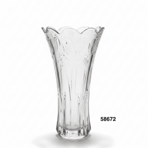 FLORERO CRISTAL BROCADO 12.3X23.3CM