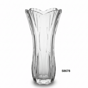 FLORERO CRISTAL BROCADO 15X28.5CM