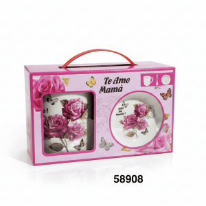 SET POZUELO P/MADRES C/CUCHARA+PLATO 3/1 8.5X9CM