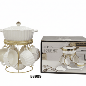 SET PYREX PORCELANA C/FUENTE 13/1