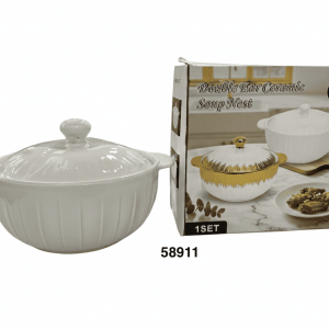 PYREX PORCELANA REDONDO C/TAPA 19X8.5CM