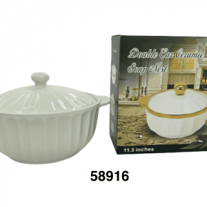 PYREX PORCELANA REDONDO C/TAPA 24.5X11CM