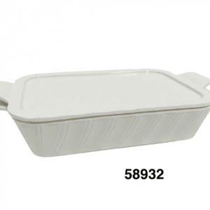 PYREX DE PORCELANA RECTANGULAR C/TAPA 31X18.3X6.5CM