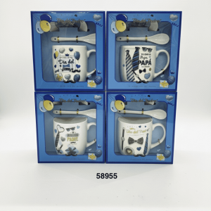 SET POZUELO PADRES C/CUCHARA+PLATO 8.5X9CM