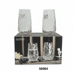 VASO CRISTAL BROCADO 6.3X14.5CM