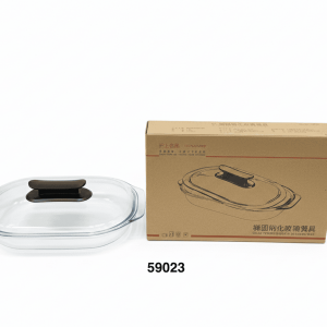 PYREX DE CRISTAL C/TAPA 3L 40X24.5X6.5CM