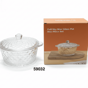 PYREX CRISTAL C/TAPA 1000ml 19.5X7.5CM