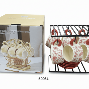 SET TAZA C/PLATILLO DISEÑO 12/1 ESTANTE