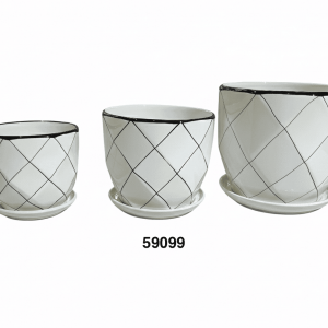 SET MACETERO C/DISEÑO 3/1 21/20/14CM