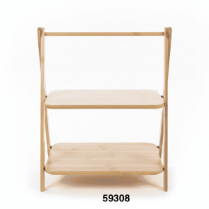 ESTANTE ORGANIZADOR 2 NIVELES MADERA 29.5X28X38CM