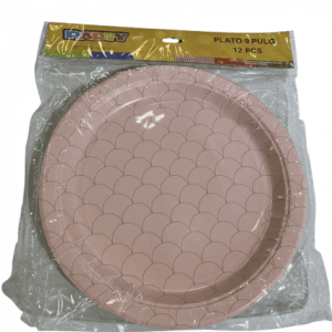 PARTY SET PLATOS PAPEL 9" 12/1 SIRENA