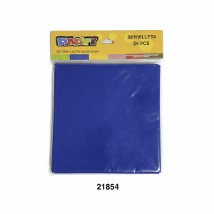PARTY SET SERVILLETAS 33X33CM 24/1 AZUL OSCURO