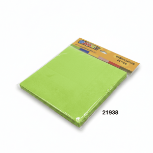 PARTY SET SERVILLETAS 33X33CM 24/1 VERDE MANZANA