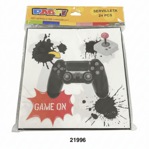 PARTY SET SERVILLETAS 33X33CM 24/1 GAMING