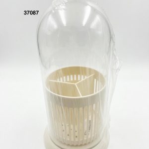 PORTACUBIERTOS PLASTICO C/TAPA 13X23CM