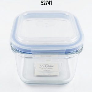 ENVASE CRISTAL CUADR C/TAPA 530ML 13X13X6CM