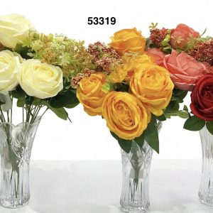 BONCHE ROSAS ARTIFICIAL 6/1 45CM