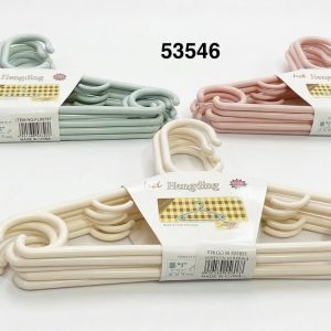 SET PERCHA PLASTICA P/NIÑOS 28X15.5CM 5/1