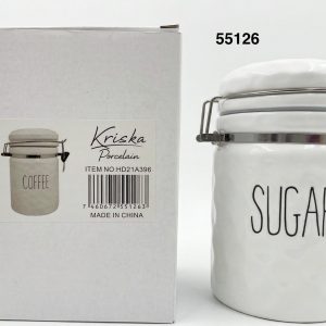 FRASCO C/TAPA PORCELANA 10X15XCMH