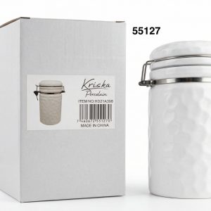 FRASCO C/TAPA PORCELANA 10X19CM