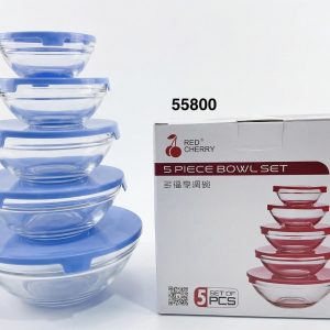 SET ENVASE CRISTAL C/TAPA 5/1