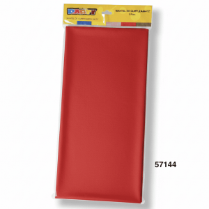 PARTY MANTEL PLASTICO 54X72" ROJO