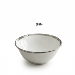 FUENTE BORDE PLATEADO 8"