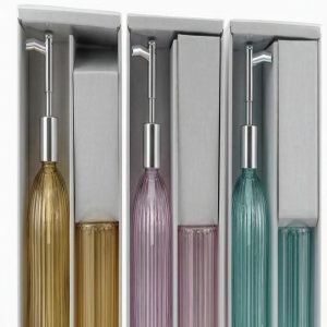 SET ACCESORIOS BAÑO CRISTAL 2/1