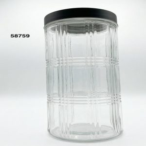 FRASCO CRISTAL C/TAPA METAL 2150ML 11.2X28.7CM