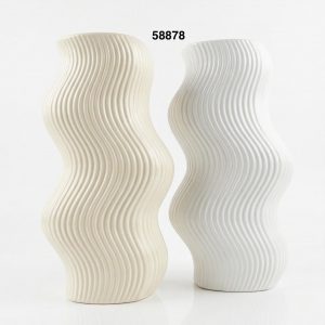 FLORERO PORCELANA DIS ONDAS 15"