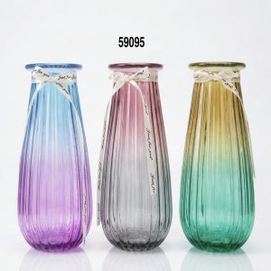 FLORERO CRISTAL COLORES 9.5X20CM