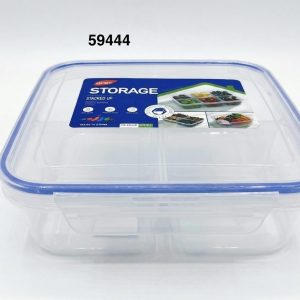 ENVASE PLASTICO HERMETICO C/3  DIVISIONES 17X23X6CM