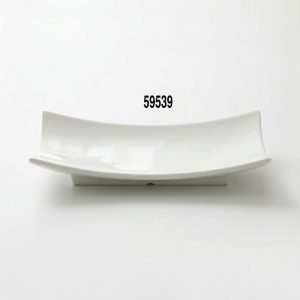 PLATO RECTANGULAR MELAMINA BLANCO 31X8CM