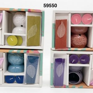 SET AROMATERAPIA C/VELA 6/1 3ML