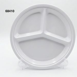 PLATO 3DIV MELAM BLANCO 10"