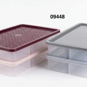 BAGER ENVASE PLAST RECT C/7DIV 37X23X6CM