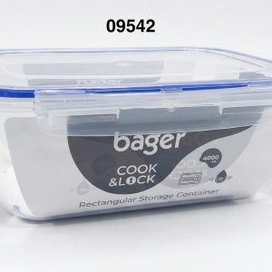 BAGER ENVASE PLAST HTICO RECT STD 4000ML