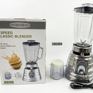 ELECTROKING LICUADORA 2/1 C/JARRA CRIST 1.25L