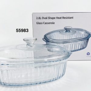 PYREX CRISTAL OVALADO C/TAPA 31X21.5X31CM