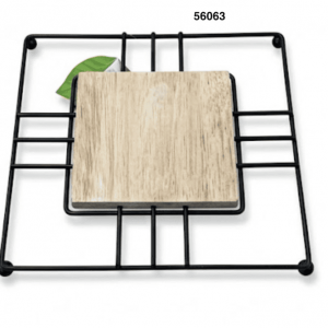 PORTACALIENTE MADERA CUADRADO 17.5X17.5CM