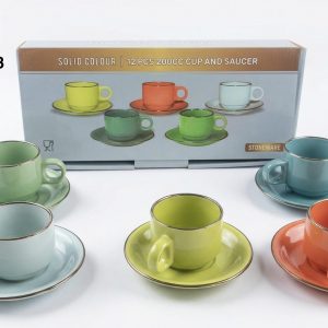 TAZA C/PLATILLO COLOR 8X6CM