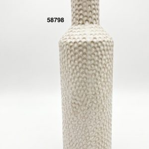 FLORERO BLANCO 9X9X30CM