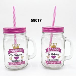 JARRA CRISTAL C/SORBETE P/MAMA 7X13CM