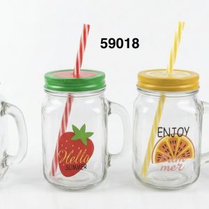 JARRA CRISTAL C/SORBETE C/DIS 7X13CM